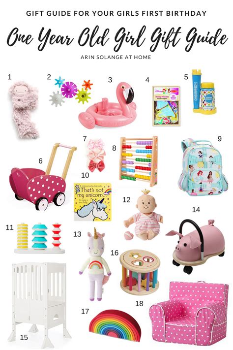 One Year Old Girl T Guide Girls T Guide First Birthday