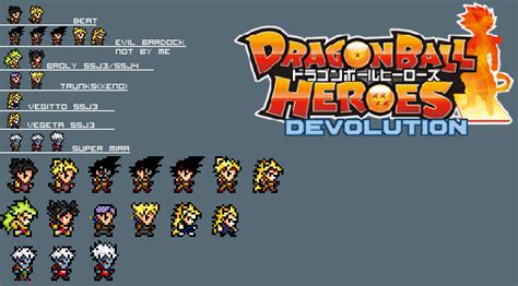 Dragon Ball Heroes Devolution Sprites by Vebills on DeviantArt