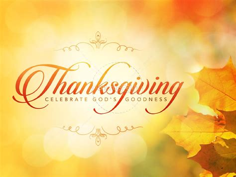 Thanksgiving Celebrate Gods Goodness Christian Powerpoint