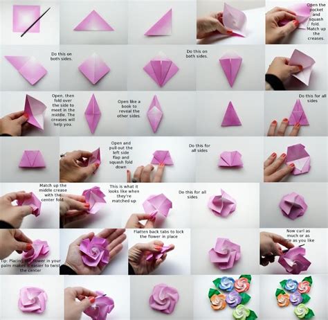 Como Hacer Una Rosa De Papel Paso A Paso Origami Imagui