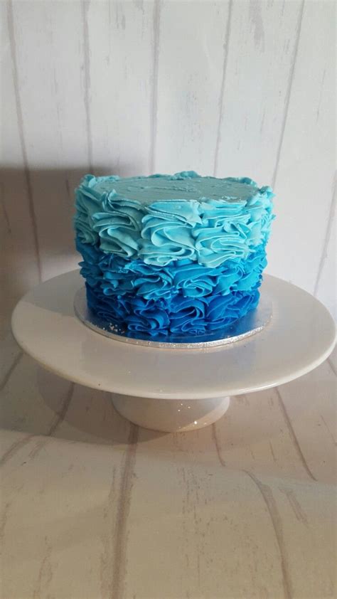 Browse through all of our designs today and pick your favorites. Ombre blue smash cake | Boys first birthday cake, Smash cake boy, 60th birthday cake for men