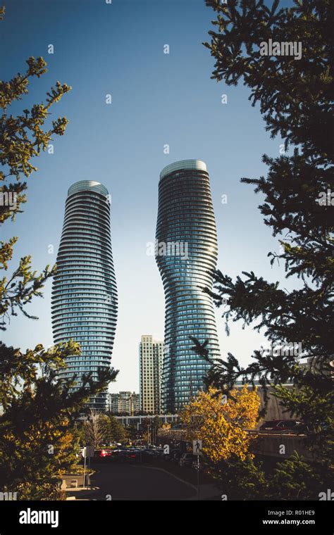 Modern Architecture Skyscrapers Mississauga Canada Stock Photo Alamy