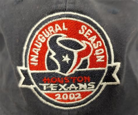 Houston Texans Inaugural Season 2002 Cap Reebok Nfl Football Hat Blue