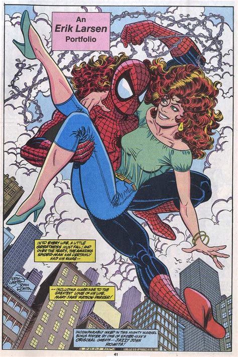 Spider Man Mary Jane By Erik Larsen John Romita Spiderman Superman And Spiderman