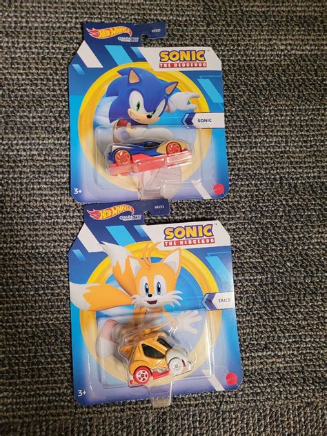 Mavin Hot Wheels Sonic The Hedgehog Character Cars Sonic And Tails