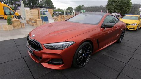 Bmw 8 Series 840 D X Drive Coupe All New Model Sunset Orange Colour Walkaround Youtube