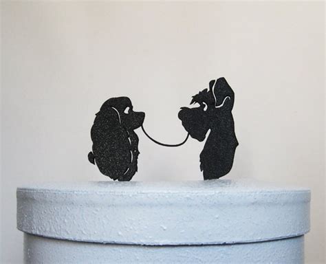 Wedding Cake Topper Lady And The Tramp Silhouette Wedding