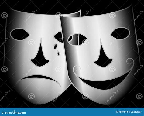 Two Face Stock Illustration Illustration Of Drama Carnival 7827514