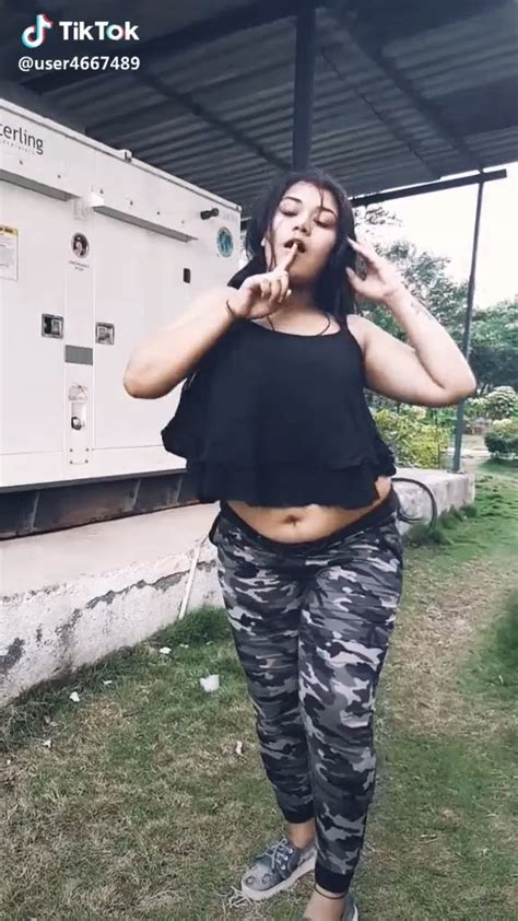 Chubby Desi Girl Big Boobs Navel And Ass In Tight Black Dress Mp4