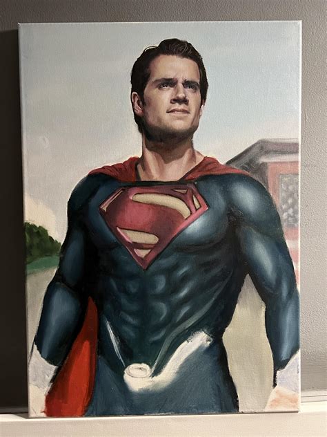Oil Painting Of Superman That Im Currently Working On 🎨 Rsuperman