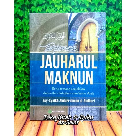 Buku Terjemah Kitab Jauhar Al Maknun Jauharul Maknun Bahasa Indonesia