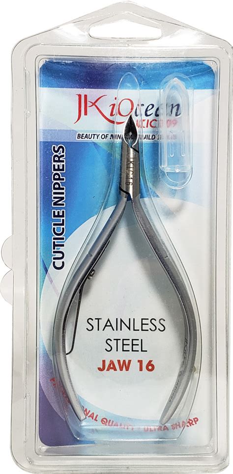 jkiocean cuticle nipper stainless steel jaw 16 round head