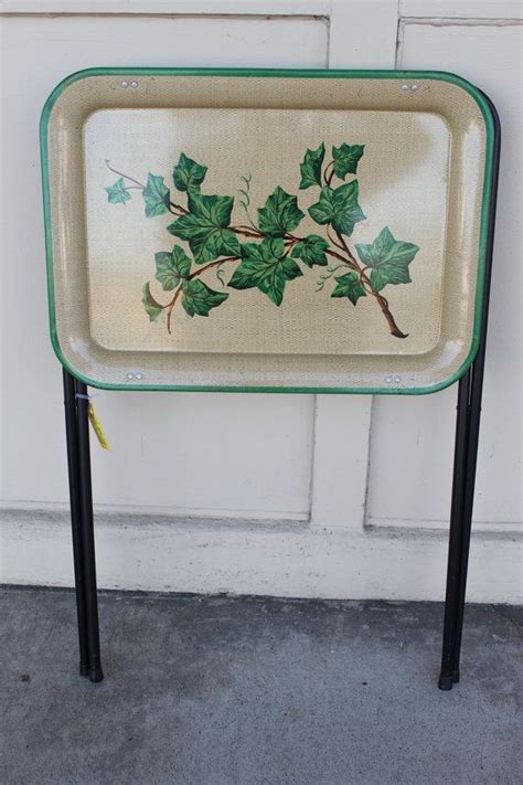 One Vintage Metal Folding Tv Dinner Tray By Thelivingroomconsign Tv