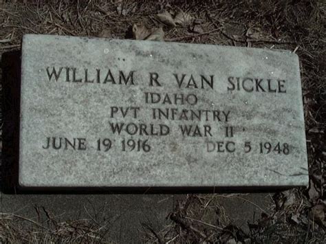 William Roy Van Sickle Find A Grave Memorial