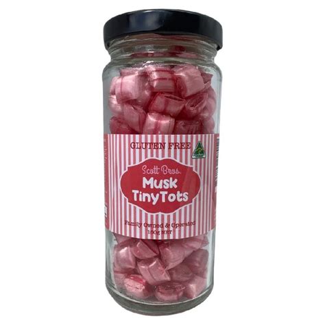Buy Scott Bros Candy Vintage Musk Tiny Tots Boiled Sweets Jar 155g Aust