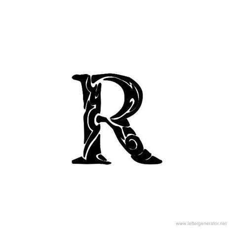 How to draw r letter stylish tattoo designs fonts fancy letters tattoo lettering alphabet designs tutorial.r letter design drawing.tattoo drawing. Tribal Garamond Font Alphabet R | Tattoo alphabet, Letter ...