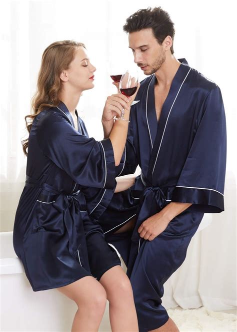 22 Momme Unique Silk Couple Robes Silk Fashion Robe