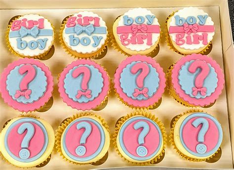 Gender Reveal Cup Cakes Sweet Temptation Cakes