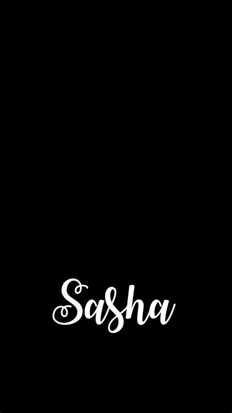 Sasha Calligraphy Name Hd Phone Wallpaper Peakpx