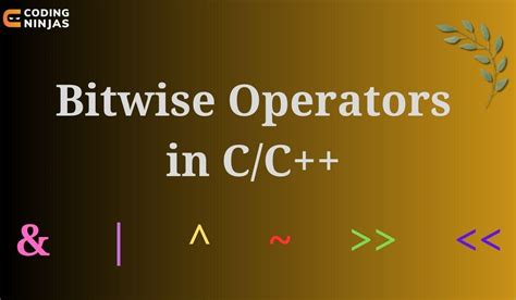 Bitwise Operators In C Coding Ninjas