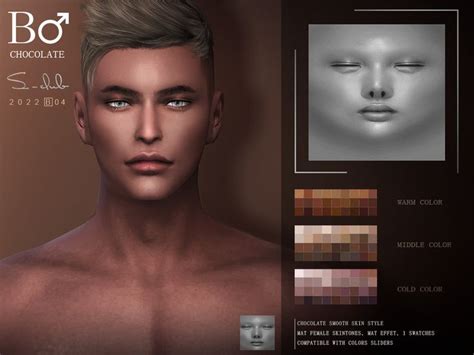 The Sims Resource Nature Muscle Men Overlay Skintones Short Wavy Hair