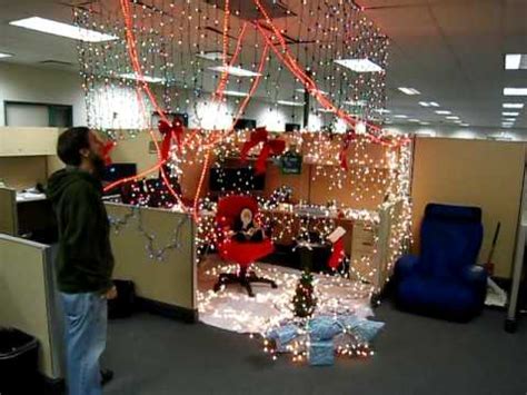 (no pun intended), let me introduce. Mimosa office cubicle prank - Merry Christmas! - YouTube