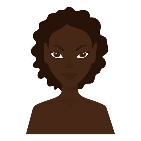 The Face Of A Young Dark Skinned Girleps 3211634 Vector Art At Vecteezy