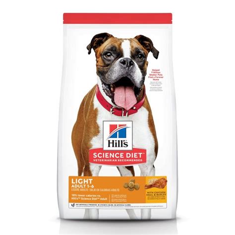 Hills Science Diet Adult Light With Chicken Meal And Barley Dry Dog Food