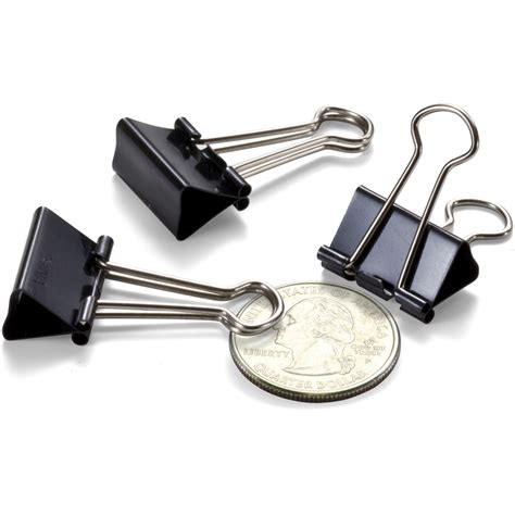 Officemate Binder Clips Small 08 Width 037 Size Capacity 12