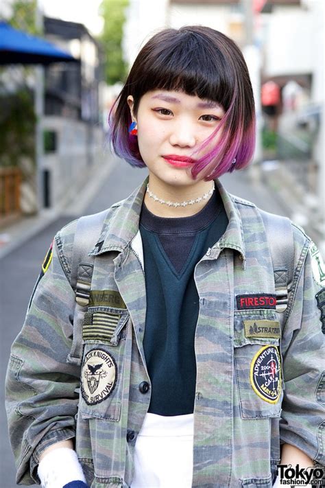 Hair dye danger, allergic reactions march 9 2017. Dip-Dye Hair w/ Tarock Camouflage, Kinji Top & Mini Skirt ...