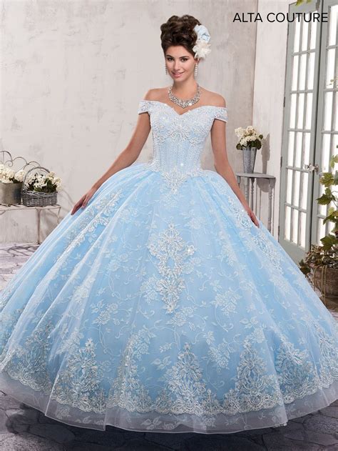 Light blue wedding dress say yes to the dress. Alta Couture Collection MQ3001 Marys Quinceanera in 2020 ...