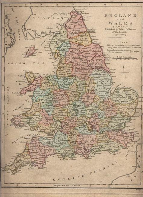 Counties Of England 1800s Counties Of England Old Maps Regency Vintage World Maps