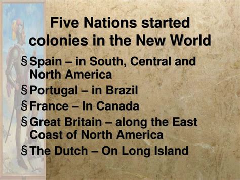 Ppt The European Conquest And Colonization Of The Americas Powerpoint