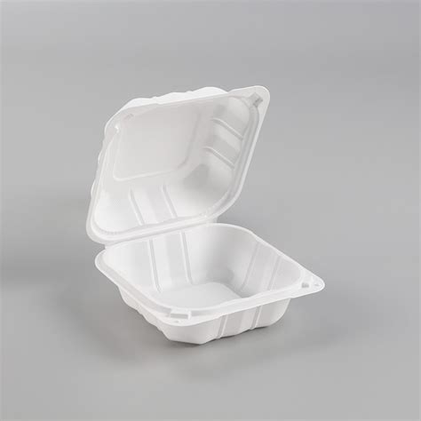 9x6 Hinged To Go Meal Boxes Mfpp Clamshell Food Containers