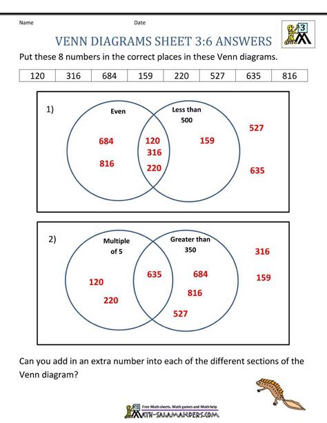 Venn Diagram Word Problems Worksheet