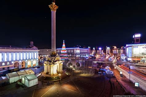 The Streets Of Kiev In The New Years Eve · Ukraine Travel Blog