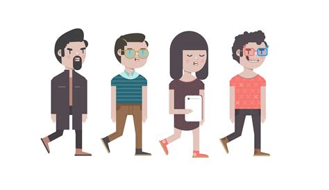 Characters Illustrations For Motion Graphic On Behance