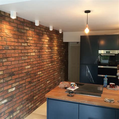 Incredible Brick Wall Feature With Low Cost Home Decorating Ideas