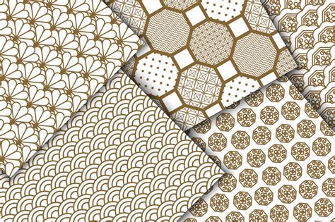Japanese Vector Patterns By YoPixArt | TheHungryJPEG.com