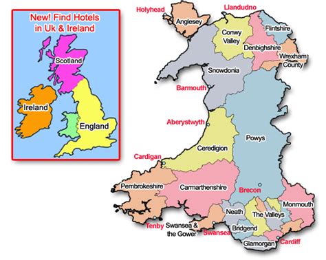 The wales editable map combines wales location map, outline map, county map, administrative subdivision map and economic region map, with additional 4 editable maps. Map of Wales.