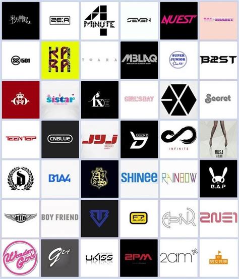 K Pop Logos Kpop Logos K Pop Logo Kpop Groups Logo