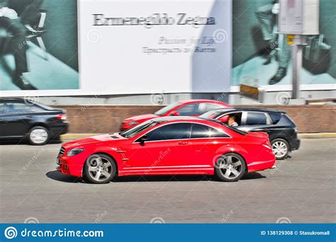 April Kiev Ukraine Mercedes Benz Cl In The City Editorial