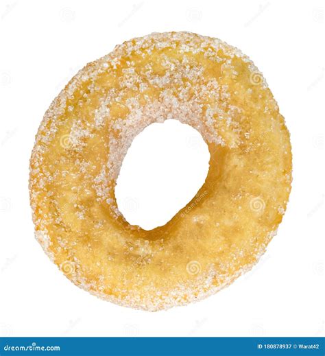 Sugar Ring Donut Isolated On White Background Stock Image Image Of