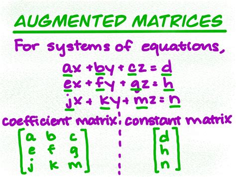 use matrices to represent systems of linear equations expii