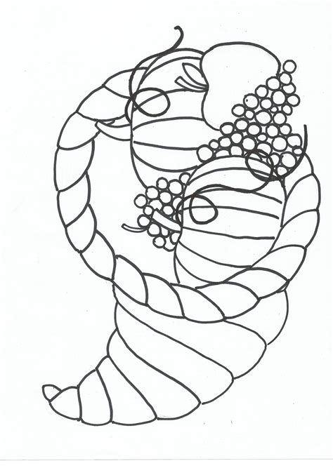 Free Printable Cornucopia Coloring Pages - Coloring Home