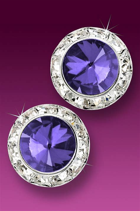 Rhinestone 20mm Competition Earrings Wholesale