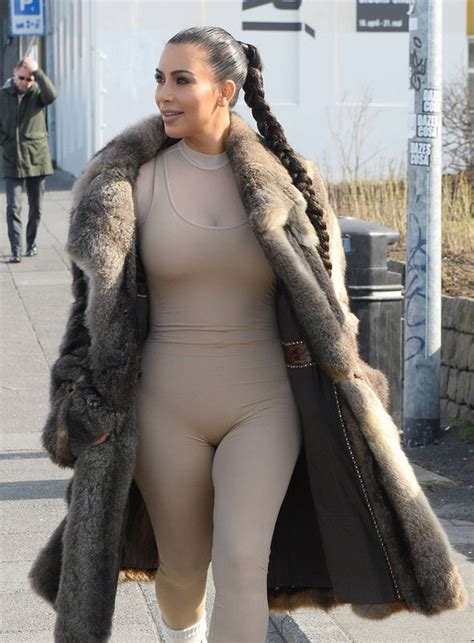 Kim Kardashian Suffers Major Wardrobe Malfunction In Camel Toe Revealing Bodysuit Celebrity