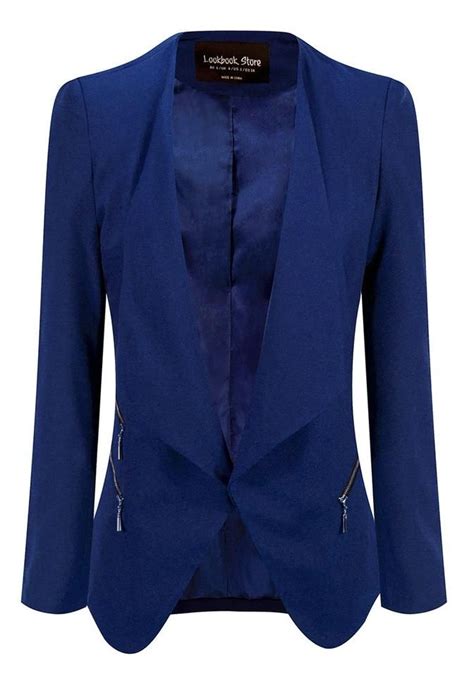 Royal Blue Draped Blazer Draped Blazer Clothes Clothes Design