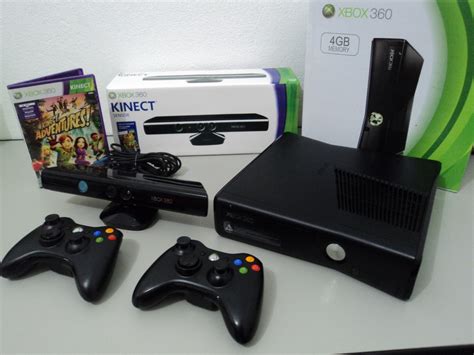Xbox 360 Slim 2 Controles Kinect Jogos Frete Grátis R 1299