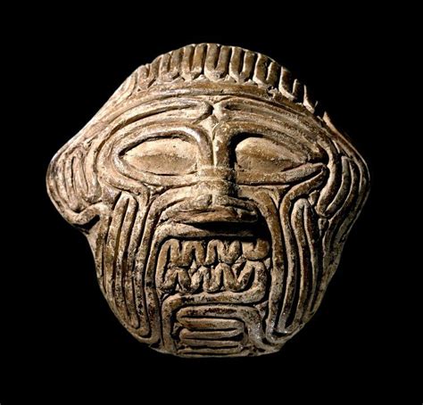 Clay Mask Of The Demon Huwawa Sippar Abu Habba Iraq 1800bc 1600bc